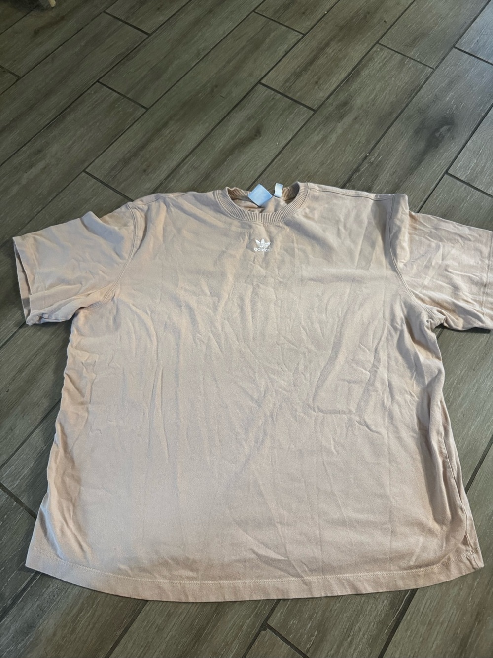 adidas Men’s Light Peach Trefoil Crew Tee